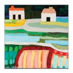 Farm Houses 1 by Anna Blatman | Artist Lane | 유화, 꽃