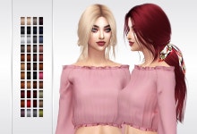 Frost Sims 4: Anto`s Youth hair retextured | 심즈 4, 심즈