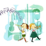일러스트 por 김성자 | Dibujos musicales, Ilustraciones, Dibujos