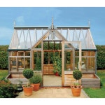 Gabriel Ash Portico Series Greenhouse - Wood Frame Greenhouses | 목조 온실, 정원 디자인 아이디어