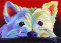 Martin by CorinaStMartinArt on Etsy https://www.etsy.com/listing/158352991/westie-dog-giclee-art-print-by-corina-… | 개