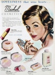 Delightful vintage cosmetics ad. #vintage #beauty #lipstick | 얼굴
