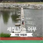 거창읍내 하천입니다.