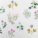 엠에스지MSG(make something good) | Instagram의 M A R G A R E T J E A N E님: “Working on some flowers that make good tea for the next mats project.”