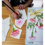 카네이션만들기 감성아이 정물화 교재보고 수채화로 카네이션 그리고... 아동미술#감성아이정물화#아동수채화#수원수채화수… | 어린이를 위한... 