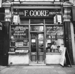 F. Cookes eel and pie shop, opened in 1910 at 41 Kingsland High Street (With images) | London history, East end london, London... 