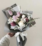 Pin by chan-young Park on 꽃꽂이 | Flowers bouquet, How to wrap flowers, Flower arrangements