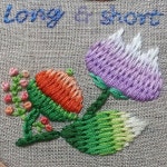 #롱앤숏스티치#스티치기법#프랑스자수#embroidery #stitches#헬렌정선생님의도안 | Embroidery patterns, Embroidered flowers... 