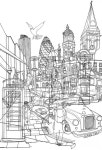 London! Art Print | 스케치