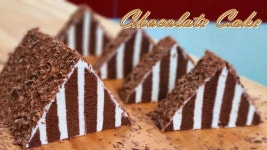 컵 계량 / 피라미드 초콜릿 케이크 만들기 / How to make a chocolate cake / pastel de chocolate /チョコレートケーキ... 