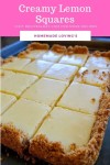 Creamy Lemon Squares | Lemon squares recipe, Lemon dessert recipes, Lemon squares