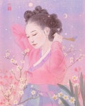 꽃단장. 🌺✨💫 | Chinese art girl, Asian art, Korean art