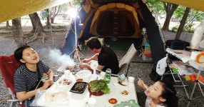 #경주 #산내 #산내국민청소년수련원 #캠핑 #캠핑스타그램 #camping⛺️ #campingfood #현충일연휴 #태극기달고나옴 #아빠랑두딸... 