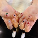 《nails》에 있는 midu님의 핀 | 짧은 네일 디자인, 쉬운 네일 아트, 한국 네일 아트