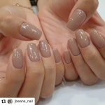 인겸시술😀 예뽀..🍁🍂🍁🍂🍁🍂 촉촉2느낌 요 칼라 요즘 인기 최고최고 #brownnails #brown  #신림네일샵 #젤리빈네일... 