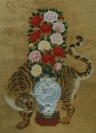 민화 한국채색화 기초반 안내 | Tiger art, Tiger painting, Korean art