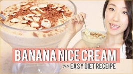 Banana Nice Cream - Easy Diet Snack Recipe // 바나나 나이스크림! 다이어트 간식 만드는법 | 다이어트, 간식, 바나나