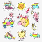 자유형 행복한 생활 스티커, 행복, 손으로 그린, 회전 된 설탕무료 다운로드를위한 PNG 및 PSD 파일 - 2020 | 스티커, 행복한, 행복