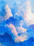 Blue Sky, Small Fresh Illustration Background And Wallpaper For Free Download - Pngtree | 배경, 밤 그림, 하늘 그림