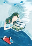 [힐링에세이_다시쓰는꿈]4.숨겨둔 마음이 드러나는 순간 | 수채화 삽화, 디자인 일러스트, 일러스트레이션