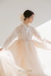 Design HANBOK | 한복짓는 복나비 - 2021 | 여성용 꽃무늬 원피스, 웨딩 스타일, 웨딩드레스