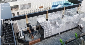 초대형찜질방스파인테리어3d투시도 - IM100 인테리어,브랜딩,투시도 | 인테리어, 투시도, 인테리어 디자인