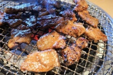 돼지고기 양념 갈비  Yanggiri, 사진, 돼지고기, 구이, 돼지갈비, 양념, 참숯, 숯불, 불판, 석쇠, 목탄, 그릴, 화력, 화로, 고깃집, 음식, 배경... 