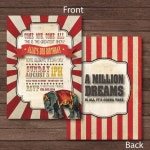 The Greatest Showman Invitation  Vintage Circus Birthday  | Etsy | Circus invitations, The greatest showman, Circus birthday