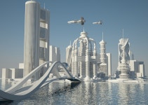 future city 3d model | 미래지향적 건축물, 미래도시, 도시