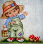 Imagem de 포크아트 por 김규열 | Arte de berçário, Pinturas de menina, Pinturas