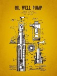 1903 Oil Well Pump Patent - Yellow Brown by Aged Pixel | Well pump, Oil well, Oil and gas