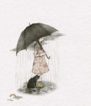 내 마음에 비가... | 수채화 고양이, 멋진 그림