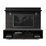 Manhattan Comfort Cabrini TV Stand and Floating Wall TV Panel with LED Lights 2.2 | 인테리어, 집, Tv장