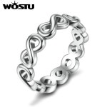 2017 새로운 패션 925 실버 무한 사랑 반지 호환 원래 WOS 반지 S925 보석 고급 선물 | Color ring