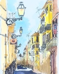 Aquarell-Bild von 미원 정 auf 건물 | Kunst, Kreativ