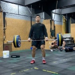 - #dekacomp @dekacomp  - Heavy Hang Power Clean 55 (185-205-225-245-255) - #부산 #화명동 #서면 #사상 #덕천 #광안리 #동래... 