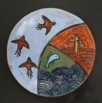 ceramic plate керамическая тарелка Шаман | 접시