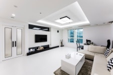 소공동 남산롯데캐슬 47평 모던스타일 거실 by dual design 모던 | 호미파이 & homify | 인테리어, 아파트, 집