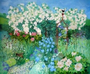 Pin by 효순 박 on 풍경 | Abstract flowers, Garden art, Landscape paintings