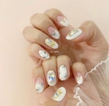 • Nail Design 대리석네일! 네일도 모레도 우아하게~ | 젤네일아트, 네일
