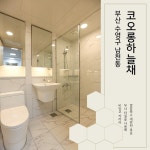 부산 욕실수리, 타일교체로 확 바뀐 분위기 : 부산 수영구 남천동 코오롱하늘채 시공사례 : 네이버 블로그(이미지 포함) | 화장실