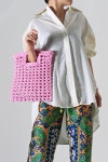가방뜨기 DIY 코바늘 플립 네트백 손뜨개 뜨개질 | Fashion, Net bag, Bags