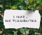 1 YEAR = 365 POSSIBILITIES 1 YEAR = 365  POSSIBILITIES