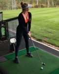 I get a little “sloppy” with my swing so I use the headcover drill to keep conn… | 스포츠, 골프, 개