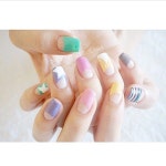 @gellyfit #spring #inspired #pastelnails done by 💅✨💛@clarastory  #젤리핏 #봄네일 #네일스타그램 #nailart #naillist... 