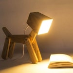 Cute Dog Adjustable Wooden Dimmable Desk Table Touch Lamp #HROOME #Modern | 조명기구, 나무 프로젝트, 목공예