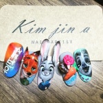 김진아 on Instagram: “#캐릭터네일 #보니타#보니타네일학원#주토피아 #주디#닉#플래시#네일아트#kim jin a#아크릴#엠보#입체귀#도넛... 