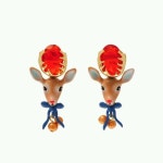 deer earrings *n2* | 쥬얼리, 커스텀, 금속