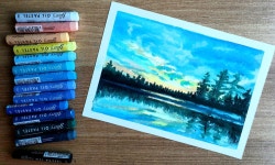 #오일파스텔 #풍경그리기 #oilpastel - 2020 | 풍경화, 인스타그램