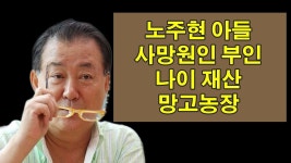 노주현 아들 사망원인 부인 나이 재산 망고농장